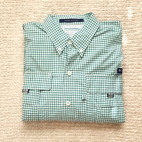 Columbia Other - Columbia PFG Green Long Sleeve Shirt.  M